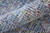 4' X 6' Blue and Ivory Abstract Hand Woven Distressed Area Rug With Fringe