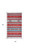 5' X 7' Gray and Red Southwestern Handmade Area Rug With Fringe