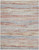 9' X 12' Ivory Red and Blue Abstract Non Skid Area Rug
