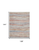 9' X 12' Ivory Red and Blue Abstract Non Skid Area Rug