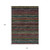 10' X 14' Black Green And Gold Striped Washable Indoor Outdoor Area Rug