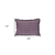 14" X 20" Purple and White Striped Cotton Throw Pillow With Fringe