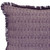 14" X 20" Purple and White Striped Cotton Throw Pillow With Fringe