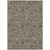 10' X 14' Khaki Beige And Gray Floral Washable Indoor Outdoor Area Rug