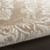 8' X 10' Ivory and Tan Damask Distressed Non Skid Area Rug