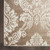 8' X 10' Ivory and Tan Damask Distressed Non Skid Area Rug