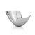 12" Silver Aluminum Abstract Fruit Bowl