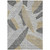 10' X 14' Gray Beige And Ivory Floral Washable Indoor Outdoor Area Rug