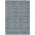9' X 12' Teal Blue Aqua And Gray Striped Washable Indoor Outdoor Area Rug