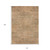 10' X 14' Copper Brown And Terra Cotta Geometric Washable Indoor Outdoor Area Rug