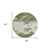 8' Olive Green Gray And Ivory Round Abstract Washable Indoor Outdoor Area Rug