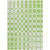 8' X 10' Lime Green And Ivory Geometric Washable Indoor Outdoor Area Rug