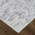 3' X 5' Gray Silver and Blue Floral Power Loom Area Rug