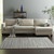 8' X 10' Gray Black And Brown Hand Woven Distressed Area Rug