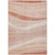 8' X 10' Salmon And Pink Abstract Washable Indoor Outdoor Area Rug