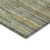 8' X 10' Artichoke Green And Ivory Striped Washable Indoor Outdoor Area Rug