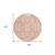 8' Salmon And Ivory Round Trellis Washable Indoor Outdoor Area Rug