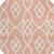 8' Salmon And Ivory Round Trellis Washable Indoor Outdoor Area Rug
