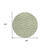 8' Green And Ivory Round Chevron Washable Indoor Outdoor Area Rug