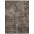 9' X 12' Brown And Ivory Floral Washable Indoor Outdoor Area Rug