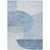 10' X 14' Navy Blue And Sky Blue Geometric Washable Indoor Outdoor Area Rug