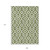 9' X 12' Olive Green And Ivory Geometric Washable Indoor Outdoor Area Rug