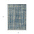 9' X 12' Denim Blue And Gray Abstract Washable Indoor Outdoor Area Rug