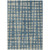 9' X 12' Denim Blue And Gray Abstract Washable Indoor Outdoor Area Rug