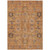 9' X 12' Terra Cotta Beige And Gray Oriental Washable Indoor Outdoor Area Rug