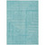 8' X 10' Turquoise And Ivory Geometric Washable Indoor Outdoor Area Rug