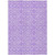 9' X 12' Lavender Medallion Washable Indoor Outdoor Area Rug