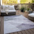 8' X 10' Purple Gray And Charcoal Abstract Washable Indoor Outdoor Area Rug