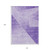 10' X 14' Purple And Ivory Abstract Washable Indoor Outdoor Area Rug