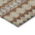 10' X 14' Chocolate And Taupe Quatrefoil Washable Indoor Outdoor Area Rug
