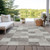 8' X 10' Beige And Gray Geometric Washable Indoor Outdoor Area Rug