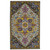 2' X 3' Gray Purple And Gold Wool Medallion Hand Tufted Area Rug