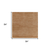 7' Rust Square Abstract Indoor Outdoor Area Rug