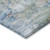 9' X 12' Copper Blue And Artichoke Green Abstract Washable Indoor Outdoor Area Rug