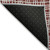 8' X 10' Burgundy And Ivory Striped Washable Indoor Outdoor Area Rug