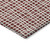 8' X 10' Burgundy And Ivory Striped Washable Indoor Outdoor Area Rug
