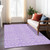 5' X 8' Lavender Medallion Washable Indoor Outdoor Area Rug