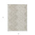 5' X 8' Beige And Ivory Geometric Washable Indoor Outdoor Area Rug