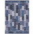 10' X 14' Navy Blue And Sky Blue Southwestern Washable Indoor Outdoor Area Rug
