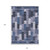10' X 14' Navy Blue And Sky Blue Southwestern Washable Indoor Outdoor Area Rug