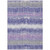 10' X 14' Purple And Gray Striped Washable Indoor Outdoor Area Rug