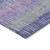 10' X 14' Purple And Gray Striped Washable Indoor Outdoor Area Rug