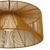 Rattan And Metal LED Dimmable Outdoor Hanging Pendent Light