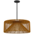 Rattan And Metal LED Dimmable Outdoor Hanging Pendent Light