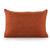14" X 20" Cinnamon Chevron Cotton Lumbar Throw Pillow With Texture