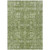 10' X 14' Artichoke Green And Ivory Oriental Washable Indoor Outdoor Area Rug